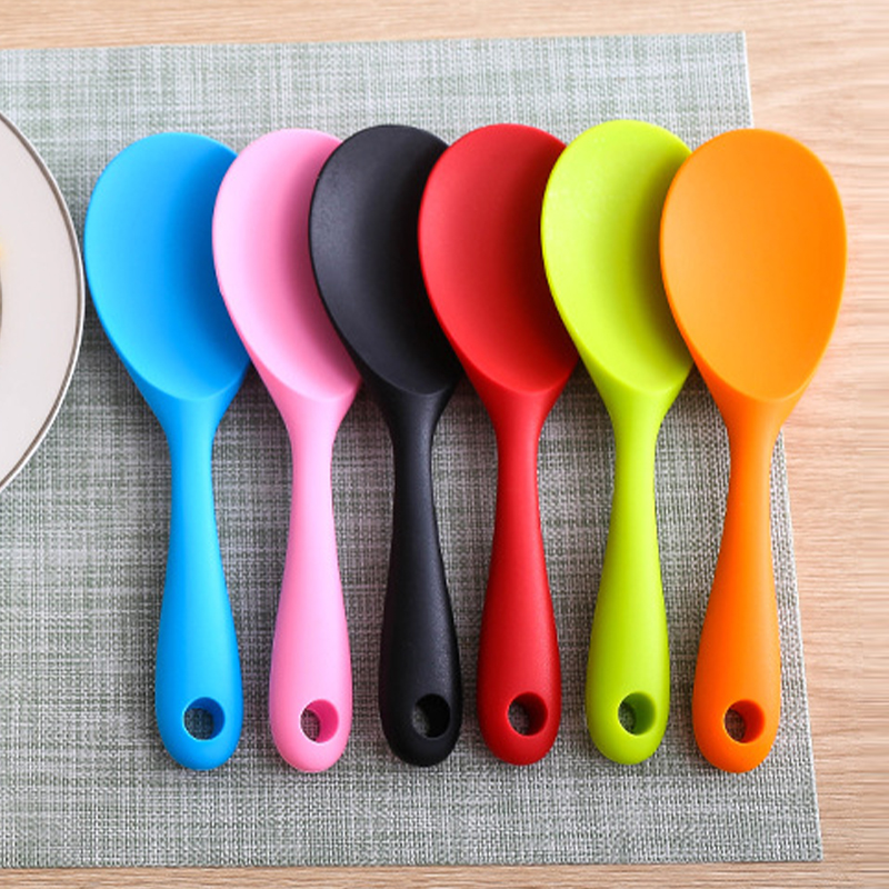 Kitchen Gadgets On Sale - Heat-Resistant Silicone Rice Spoon Food Grade