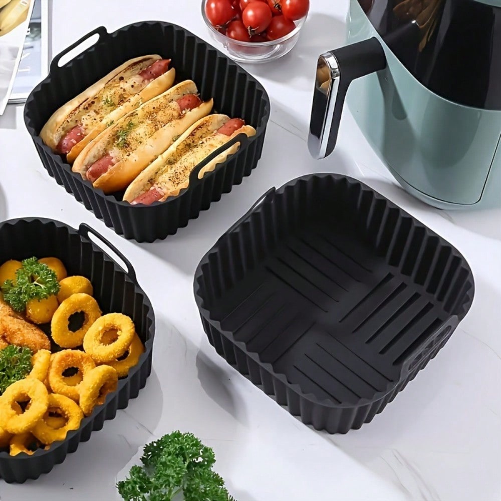 Kitchen Gadgets Website - 1pc Reusable Silicone Air Fryer Liner,