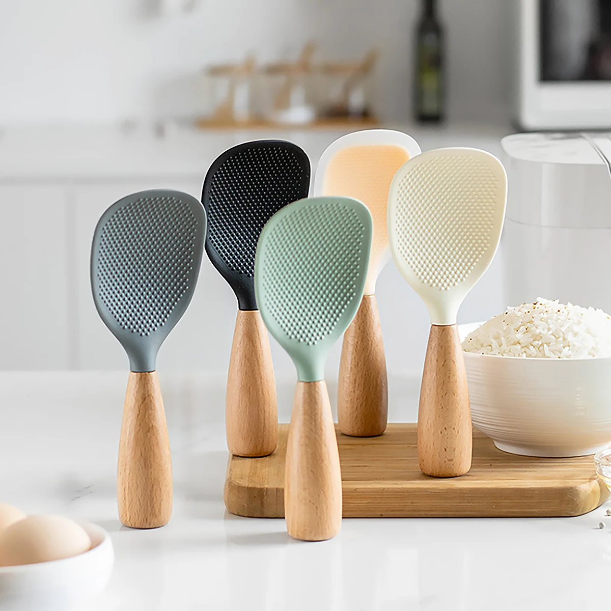 Hanging Silicone Rice Spoon Ki - Kitchen Gadgets On Sale review and price